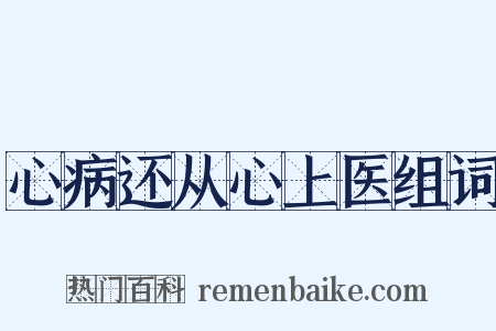 心病还从心上医组词是什么意思的图片